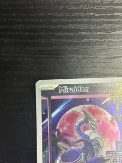 Pokemon TCG Miraidon Scarlet & Violet Promo Card 013 Full Art Nintendo 2023 NM - Image 3