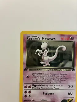 Pokemon TCG Rockets Mewtwo Gym Challenge Holo Card 14/132 1st Edition - Image 2