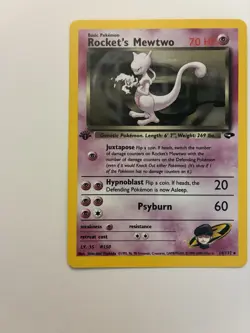 Pokemon TCG Rockets Mewtwo Gym Challenge Holo Card 14/132 1st Edition - Image 3