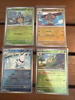 Pokemon Master Ball Pattern Lot of 4 White Flare Black Bolt Pokemon Card Game NM - Image 1
