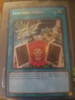 Synchro Creed, Secret Rare, BLTR-EN029, Yugioh Card - Image 1
