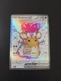 Pokemon Dedenne EX TCG Scarlet & Violet Paldea Evolved Holo Ultra Rare Card - Image 1