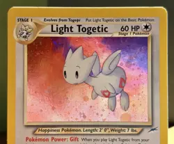 LP Vintage Light Togetic Pokemon Card | WotC Holo Rare | 2002 Neo Destiny 15/105 - Image 5