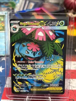 Pokemon TCG Mega-Venusaur-EX Evolutions Holo Full Art Ultra Rare Card - Image 1