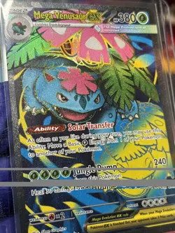 Pokemon TCG Mega-Venusaur-EX Evolutions Holo Full Art Ultra Rare Card - Image 3