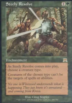 MTG English Steely Resolve NM Normal Onslaught - Image 1