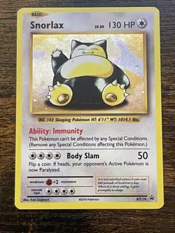 Pokemon TCG Card - Snorlax XY179 Holo Promo XY Black Star Promos LP - Image 1