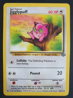 Jigglypuff 54/64 - Jungle Set - Pokemon Card - Excellent Condition - Image 1