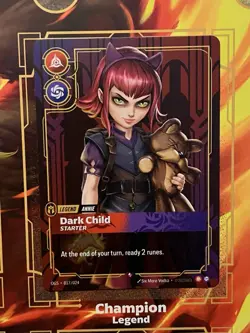 Dark Child Annie Legend Riftbound Origins TCG Card NM Proving Grounds Exclusive - Image 1