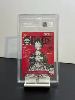 TAG GEM MINT 10 Monkey D. Luffy SR Promo 2025 ST21-014 One Piece Japanese Card-4 - Image 1