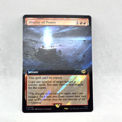 2023 MTG Magic the Gathering LOTR Extended Art Foil 769 Display of Power LP - Image 1