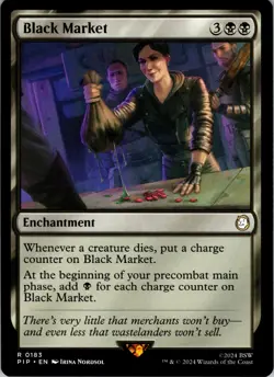 Black Market - R - Enchantment - Normal - Universes Beyond: Fallout - #183 - NM - Image 1