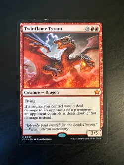 Twinflame Tyrant Foundations Regular Moderately Played Condition - Image 1