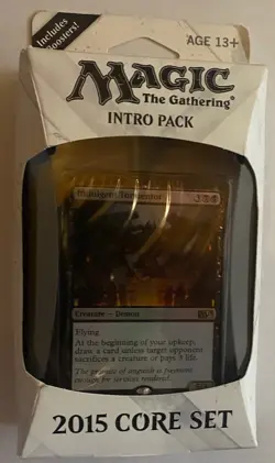 1 X MtG Magic the Gathering 2015 CORE SET INTRO BLACK INFERNAL INTERVENTION NEW - Image 1