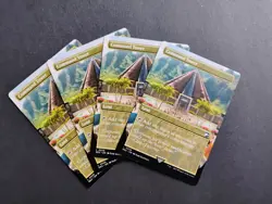 Command Tower (Borderless); Lot of 4; Universes Beyond: Jurassic World... - Image 1