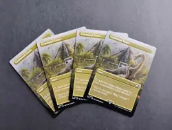 Command Tower (Borderless); Lot of 4; Universes Beyond: Jurassic World... - Image 2