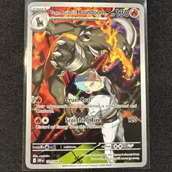 Team Rockets Houndoom IR 191/182 Scarlet and Violet Destined Rivals Pokemon Card - Image 1