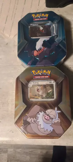 Lot Of 2 Factory Sealed Pokemon TCG - Darkrai and Slaking - Collectors Tins - Image 1