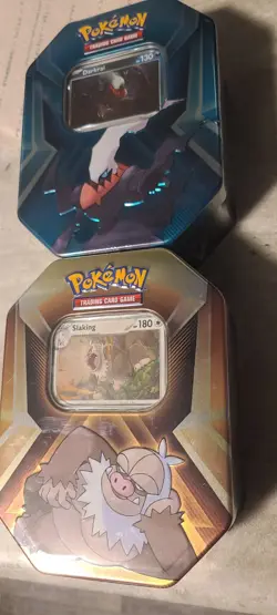 Lot Of 2 Factory Sealed Pokemon TCG - Darkrai and Slaking - Collectors Tins - Image 2