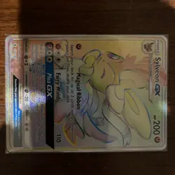 Pokemon Guardians Rising Secret Rare Full Art Rainbow Sylveon GX 158/145 - Image 1