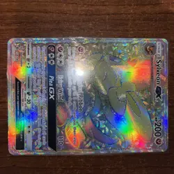 Pokemon Guardians Rising Secret Rare Full Art Rainbow Sylveon GX 158/145 - Image 2