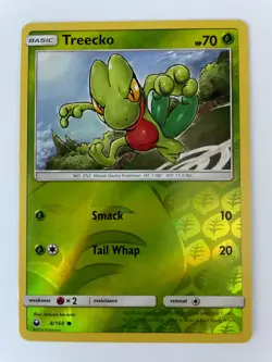 2018 Pokemon Sun & Moon Celestial Storm Treecko Promos Reverse Holo #8/168 - Image 1