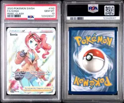 2020 POKEMON SWORD & SHIELD REBEL CLASH FULL ART/SONIA 192 PSA 10 - Image 3