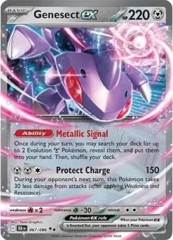 Genesect ex 067/086 Sv: Black Bolt Holo Double Rare Pokemon TCG - Mint - Image 1