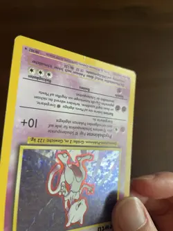 Mewtu Mewtwo Holo 10/102 - 1st Edition German Base Set - 1999 WOTC Pokemon - DMG - Image 5