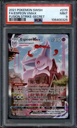 Espeon Vmax - 270/264 - PSA 9 - Alt Art - Fusion Strike - Pokemon - 10684 - Image 1