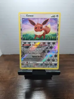 Eevee 101/149 Reverse Holo Sun and Moon Base Set SM Pokemon NM - Image 1