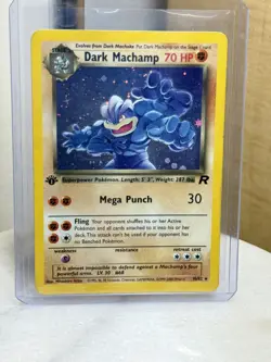 Pokemon TCG Dark Machamp Holo Rare 10/82 1st Edition Team Rocket WOTC LP/NM - Image 2