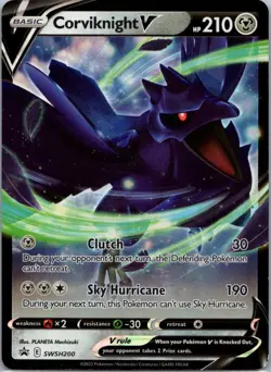 Pokemon TCG Corviknight V SWSH200 SWSH Black Star Promos NM - Image 1