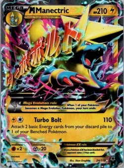 Pokemon TCG M Manectric-EX 24/119 Phantom Forces Holo D - Image 1