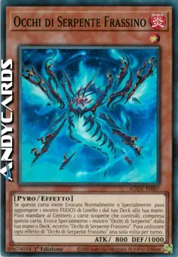 OCCHI DI SERPENTE FRASSINO (Snake-Eye Ash) • Super R • AGOV IT007 • 1Ed • Yugioh - Image 1