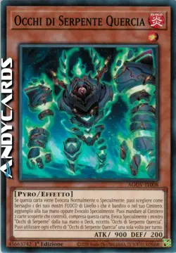 OCCHI DI SERPENTE QUERCIA (Snake-Eye Oak) • Super R • AGOV IT008 • 1Ed • Yugioh! - Image 1