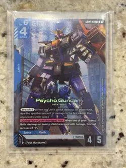 Gundam Card Game TCG - Psycho Gundam - Dual Impact - GD02-001 LR - NM - Image 1