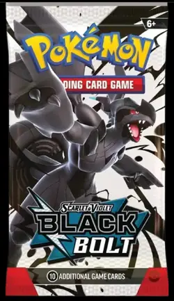 Pokemon SV Black Bolt Booster Pack - (booster contains 10 Cards) - SEALED - Image 1