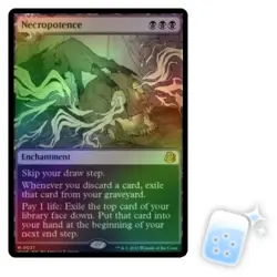 FOIL NECROPOTENCE Wilds Of Eldraine: Enchanting Tales WOT Magic MTG MINT CARD - Image 1