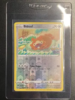 Bidoof Peelable Hidden Ditto Card 059/078 Pokemon TCG Pokemon Go Reverse Holo - Image 4