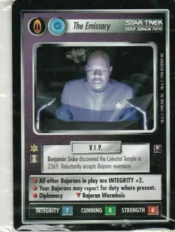 Star Trek CCG Traveler / EMISSARY 2 Card Promo Set Sealed away team pack - Image 1