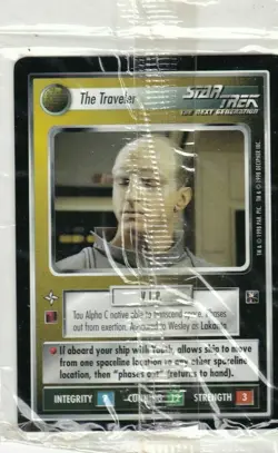Star Trek CCG Traveler / EMISSARY 2 Card Promo Set Sealed away team pack - Image 2
