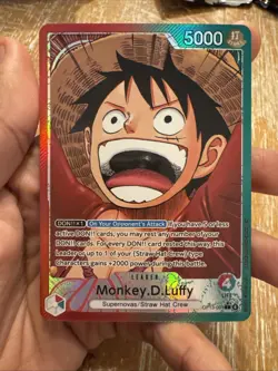 One Piece TCG OP13-001 Monkey D. Luffy Alt Art Leader AA Card Game CCG English - Image 1