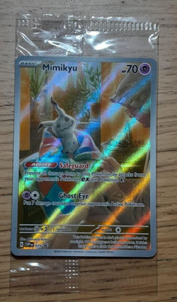 Mimikyu SVP 075 New & Sealed Promo Pokemon Card Paldean Fates (SEALED) - Image 1