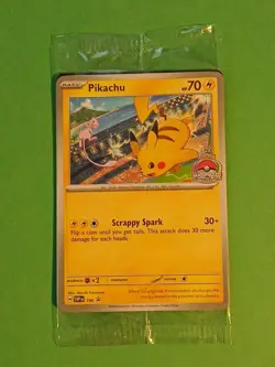 Pikachu Pokemon Scarlet & Violet Black Star SVP 190 Factory Sealed Promo Card - Image 1