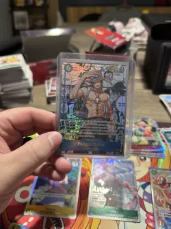 One Piece Card Game Carrying On His Will Portgas.D.Ace OP13-119 SEC Manga - Image 1