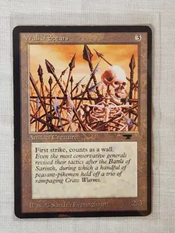 Played Wall of Spears Antiquities Mtg Magic the Gathering - Image 1