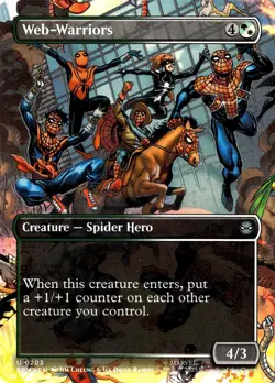 NM - Web-Warriors (Borderless) U Marvel's Spider-Man 203 - Image 1