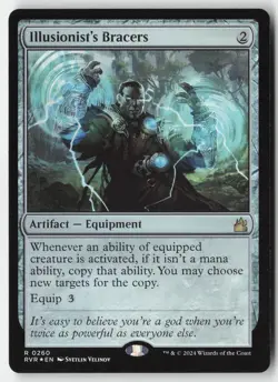MTG - Illusionist's Bracers FOIL R Ravnica Remastered 260 LP-NM - Image 1
