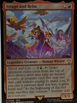 Strago and Relm Surge Foil R Commander: FINAL FANTASY 59 NM - Image 1